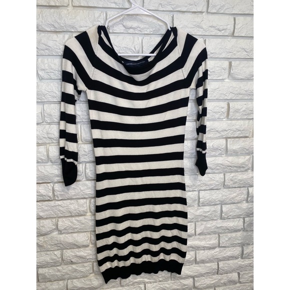 French Connection Striped Sweater Dress Size 2 - Picture 1 of 4